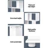 Artiss NINA White 3-Tier Zig-Zag Bookshelf