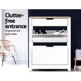 Artiss ANA 16-Pair White Shoe Rack Cabinet — Modern Contemporary Design — Allure Home Collections