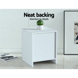 Alstonville 2 Drawer Bedside Table, White 2pcs