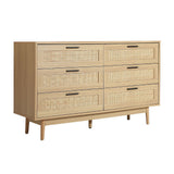 Artiss BRIONY 6-Drawer Chest of Drawers in Oak — Allure Home Collections