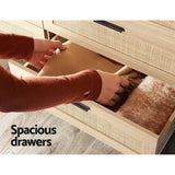 Artiss BRIONY 6-Drawer Chest of Drawers in Oak — Allure Home Collections