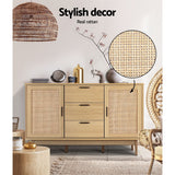 Waikerie 3 Drawer Buffet Sideboard, Oak