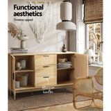 Waikerie 3 Drawer Buffet Sideboard, Oak