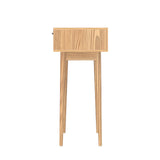 Artiss Console Table with 2 Rattan Drawers — Eucalyptus Legs, 15mm Particle Board — Allure Home Collections