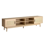 Artiss Cole 180cm Coastal Bohemian TV Cabinet with Real Rattan — Allure Home Collections