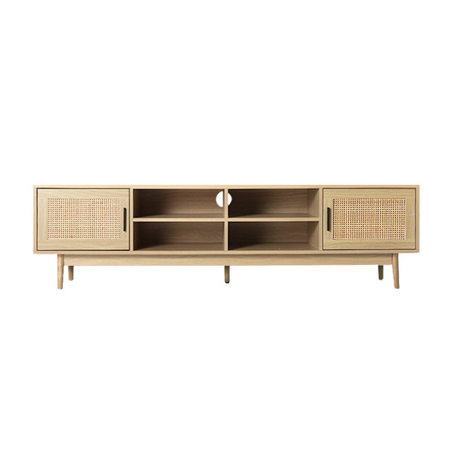 Artiss Cole 180cm Coastal Bohemian TV Cabinet with Real Rattan — Allure Home Collections
