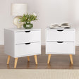 Artiss BODEN Bedside Table with 2 Drawers in White — Set of 2 — Allure Home Collections