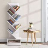 Artiss ECHO White 7-Tier Tree Bookshelf