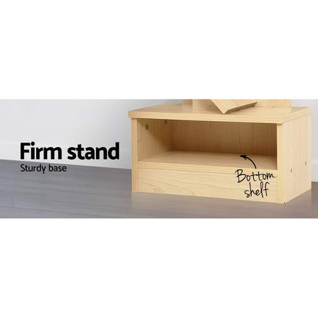 Artiss Natural Tree Bookshelf - 9 Tiers