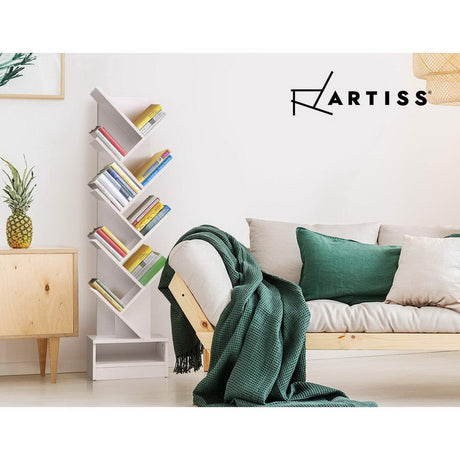 Artiss ECHO White 9-Tier Tree Bookshelf