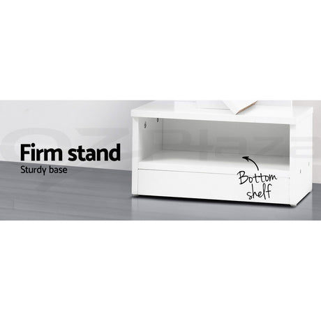 Highgate 9 Tier Bookshelf, White