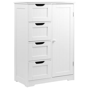 Donovans 4 Drawer Bathroom Storage Cabinet, White image 1
