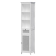 Port MacDonnell Rattan Bathroom Tallboy, White image 2