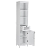 Port MacDonnell Rattan Bathroom Tallboy, White image 4