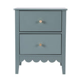 Casuarina 2 Drawer Bedside Table, Green