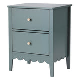 Casuarina 2 Drawer Bedside Table, Green