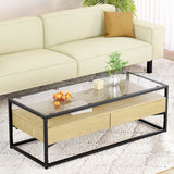 Artiss Modern Coffee Table with Drawers
