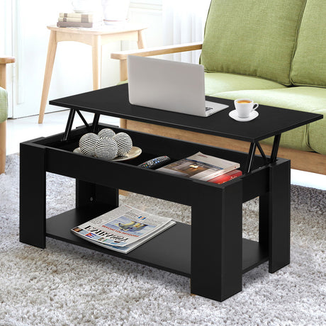 Hoddles Creek black coffee table in a modern living room