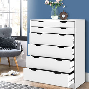 Werai 6 Drawer Tallboy, White