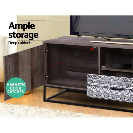 Artiss 180cm Industrial TV Cabinet — E1 Particle Board with Steel Tube Base — Allure Home Collections