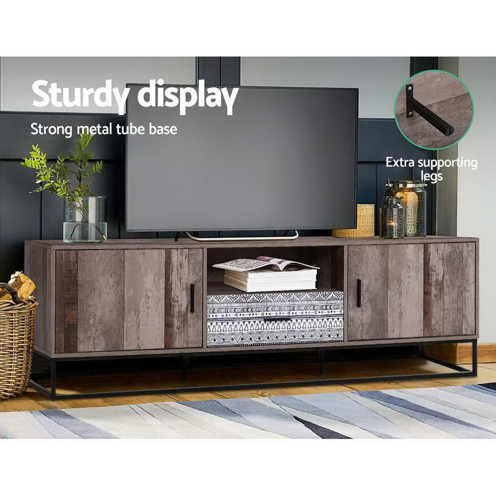 Artiss 180cm Industrial TV Cabinet — E1 Particle Board with Steel Tube Base — Allure Home Collections