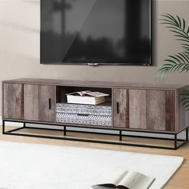 Artiss 180cm Industrial TV Cabinet — E1 Particle Board with Steel Tube Base — Allure Home Collections