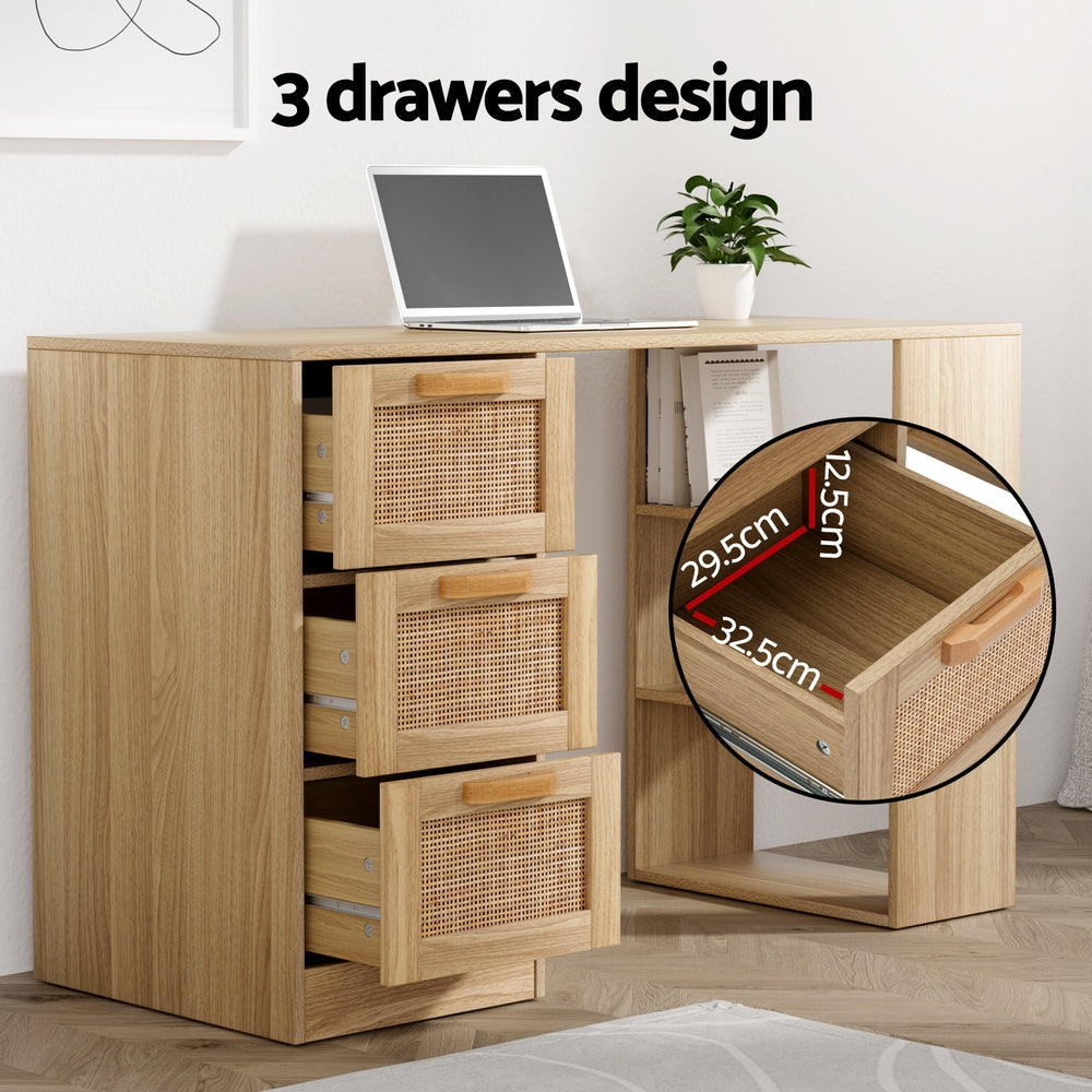 Richardson Computer Desk, Light Wood 120cm view 4