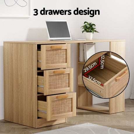 Richardson Computer Desk, Light Wood 120cm view 4