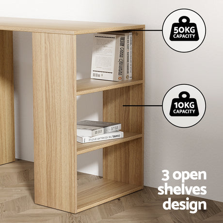 Richardson Computer Desk, Light Wood 120cm view 5