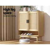 Artiss DANI 5-Tier Rattan Shoe Rack Cabinet — 20 Pairs, Elegant Design — Allure Home Collections