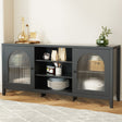 Artiss Black Buffet Sideboard with Shelves and Double Doors — Modern Storage — Allure Home Collections