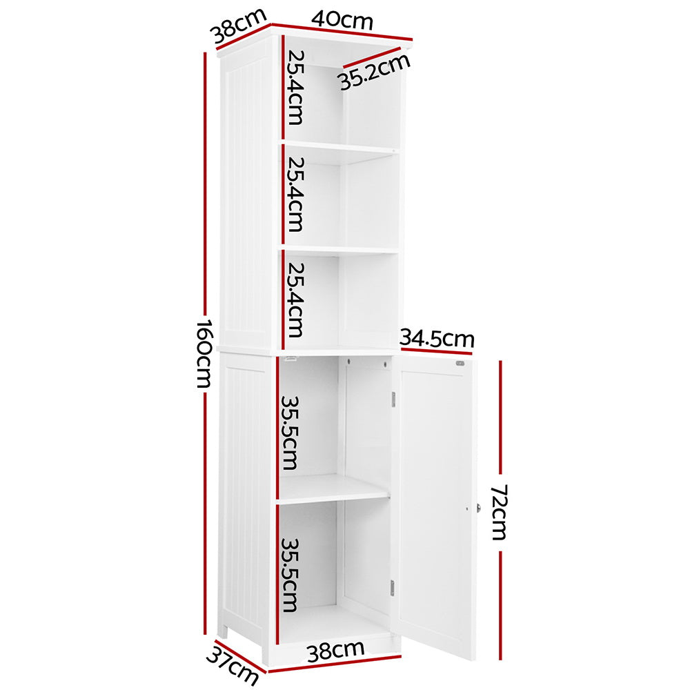 Allendale East Bathroom Tallboy, White image 2