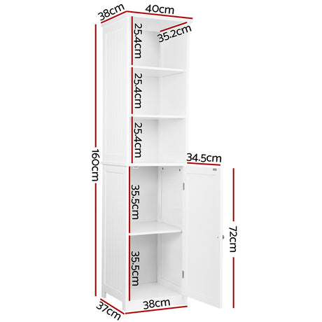 Allendale East Bathroom Tallboy, White image 2
