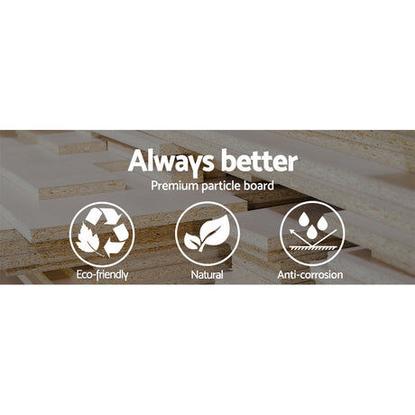 Artiss Gary 180cm Scandinavian TV Cabinet in Oak and White — Allure Home Collections