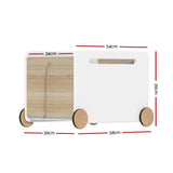 Keezi Kids Toy Box with Wheels
