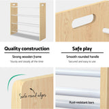 Keezi 4-Tier Toy Storage Shelf with 12 Removable Coloured Bins — Allure Home Collections