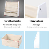 Keezi 4-Tier Kids Bookshelf with Magazine Rack and Drawer — E1 MDF — Allure Home Collections