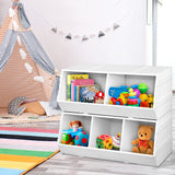 Keezi Kids Stackable Toy Box and Bookshelf — E1 MDF with NC Paint — Allure Home Collections