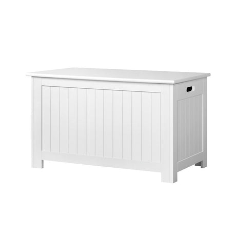 White kids toy box storage chest and coffee table
