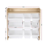 Keezi Kids 9-Bin Toy Box Organizer