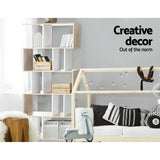 Artiss RITA 5-Tier Bookshelf in White & Oak