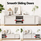 Artiss 160cm White TV Unit with Storage Cabinets — Allure Home Collections