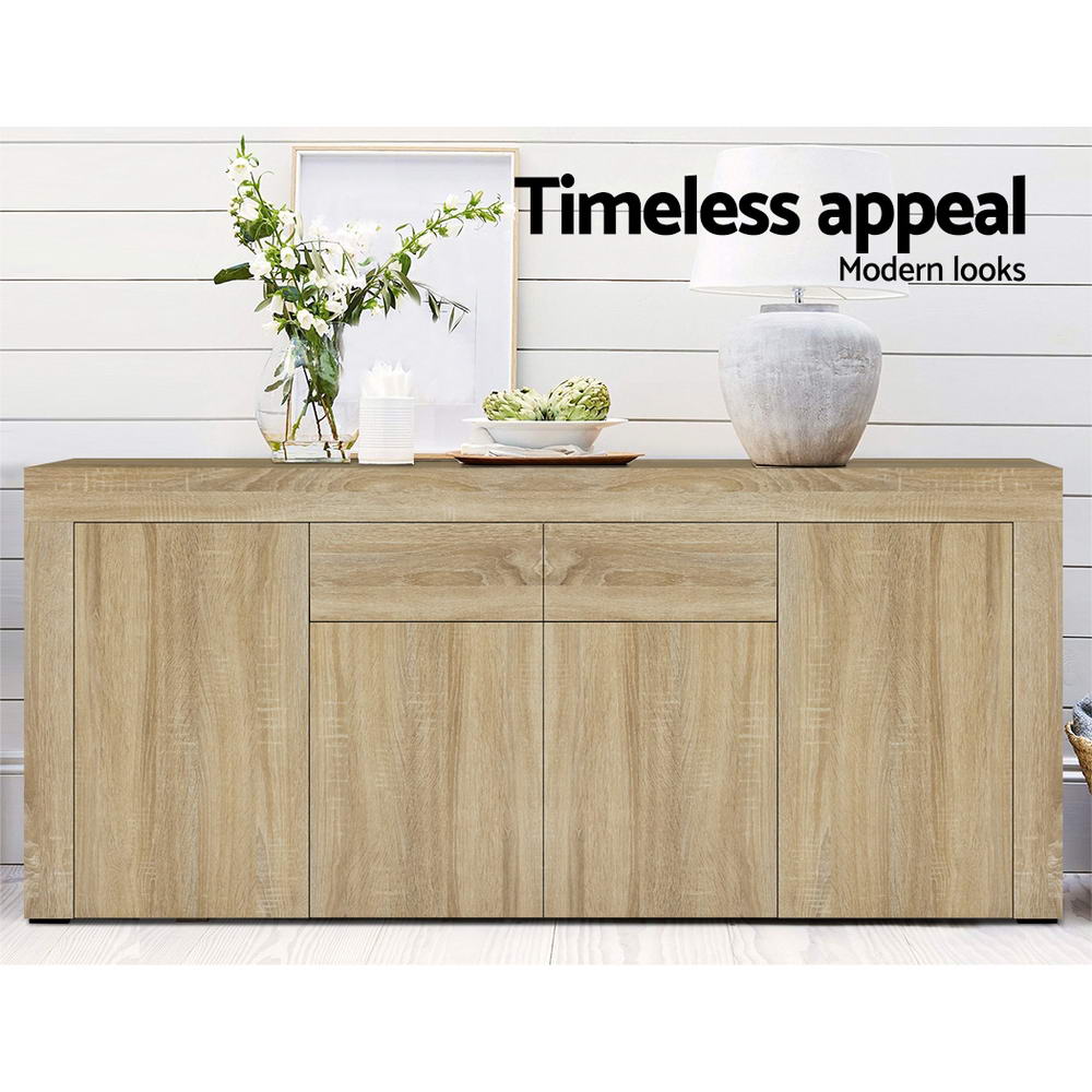 Berri 1 Drawer Buffet Sideboard, Oak