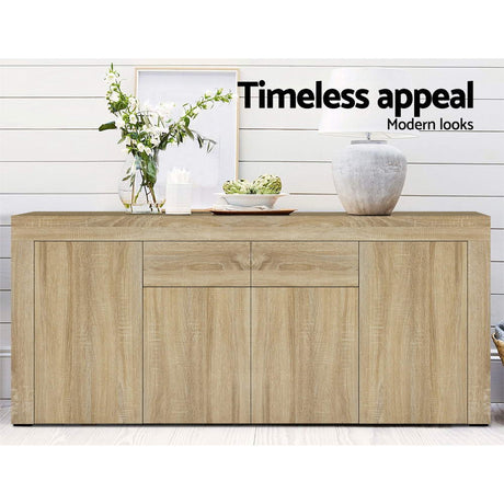Berri 1 Drawer Buffet Sideboard, Oak