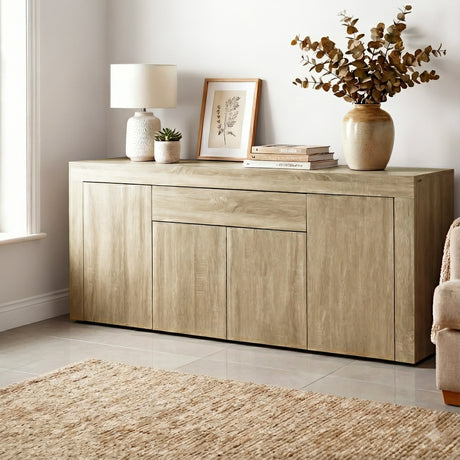 Berri 1 Drawer Buffet Sideboard, Oak