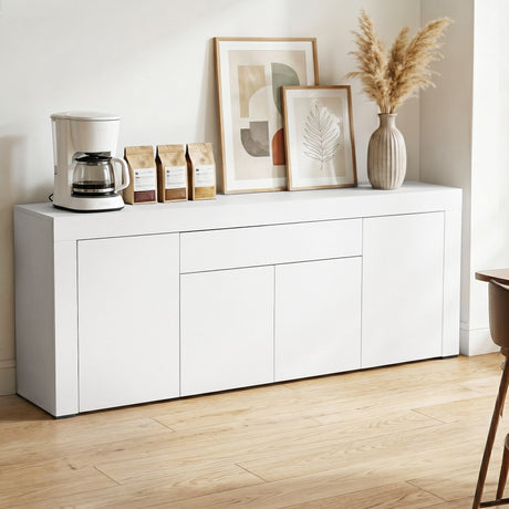 Berri 1 Drawer Buffet Sideboard, White