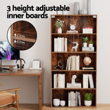 Artiss 5-Tier Walnut Bookshelf — Storage and Display Cabinet — Allure Home Collections