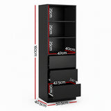 Penrose 3 Drawer Tallboy, Black
