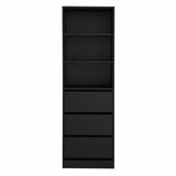 Penrose 3 Drawer Tallboy, Black