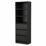Penrose 3 Drawer Tallboy, Black